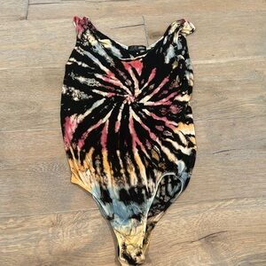 Aqua Tie Dye Bodysuit